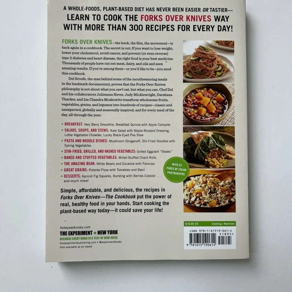 Forks Over Knives The Cookbook by Del Sroufe